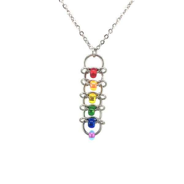 Rainbow Jewelry Set, Rainbow Earrings, Rainbow Necklace, Rainbow Pendant