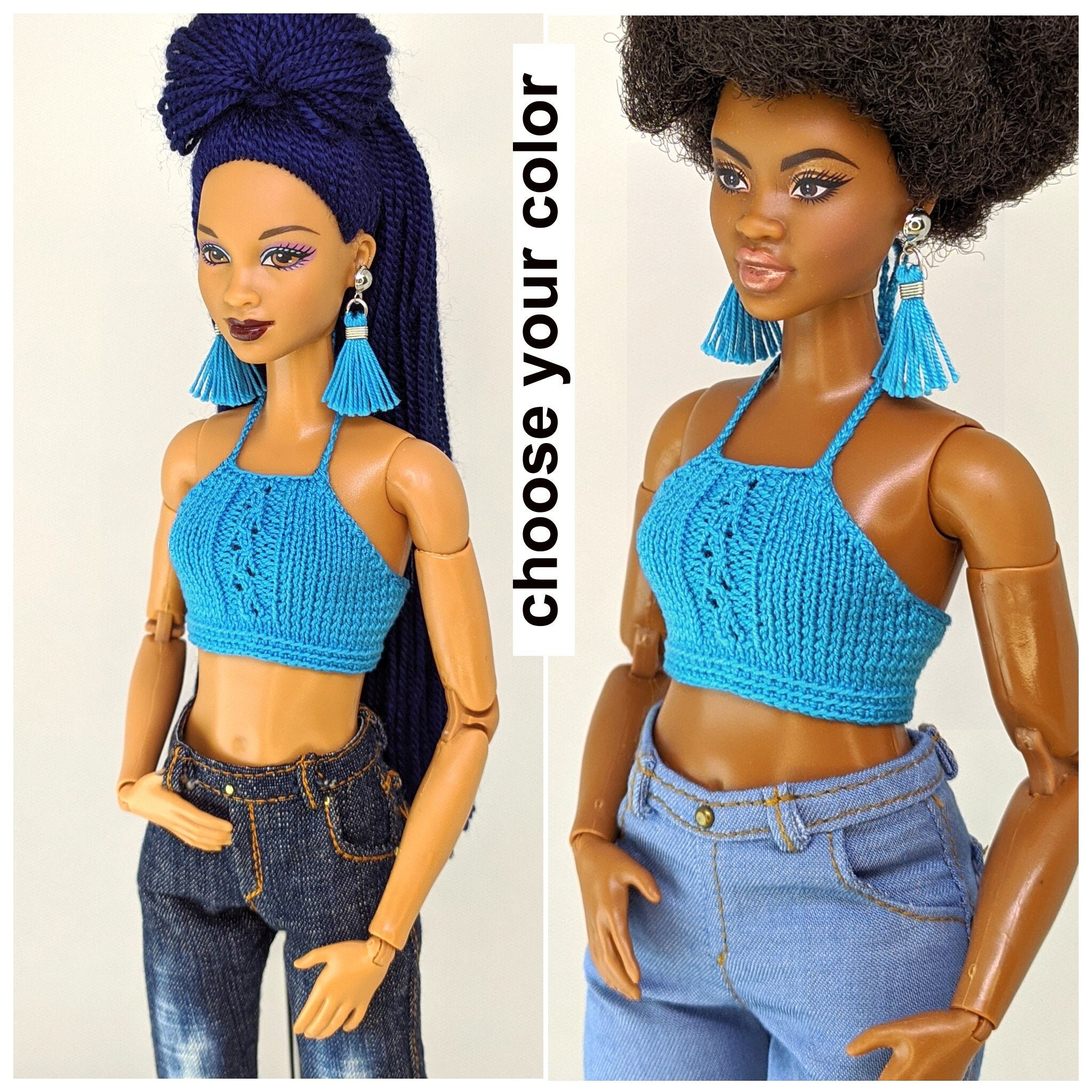 Crop Top Barbie Etsy