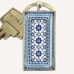 Portugisischer Fliesen Schlüsselanhänger: Portugal Souvenir Geschenk