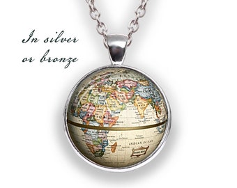 SWAOOS Motherland Map Necklaces Pendants Israel Mexico Haiti Composition Necklace Men Women Gift for Geography Teacher Student 