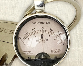 Voltmeter nyckelring ingenjör present elektriker nyckelring industriverktyg present