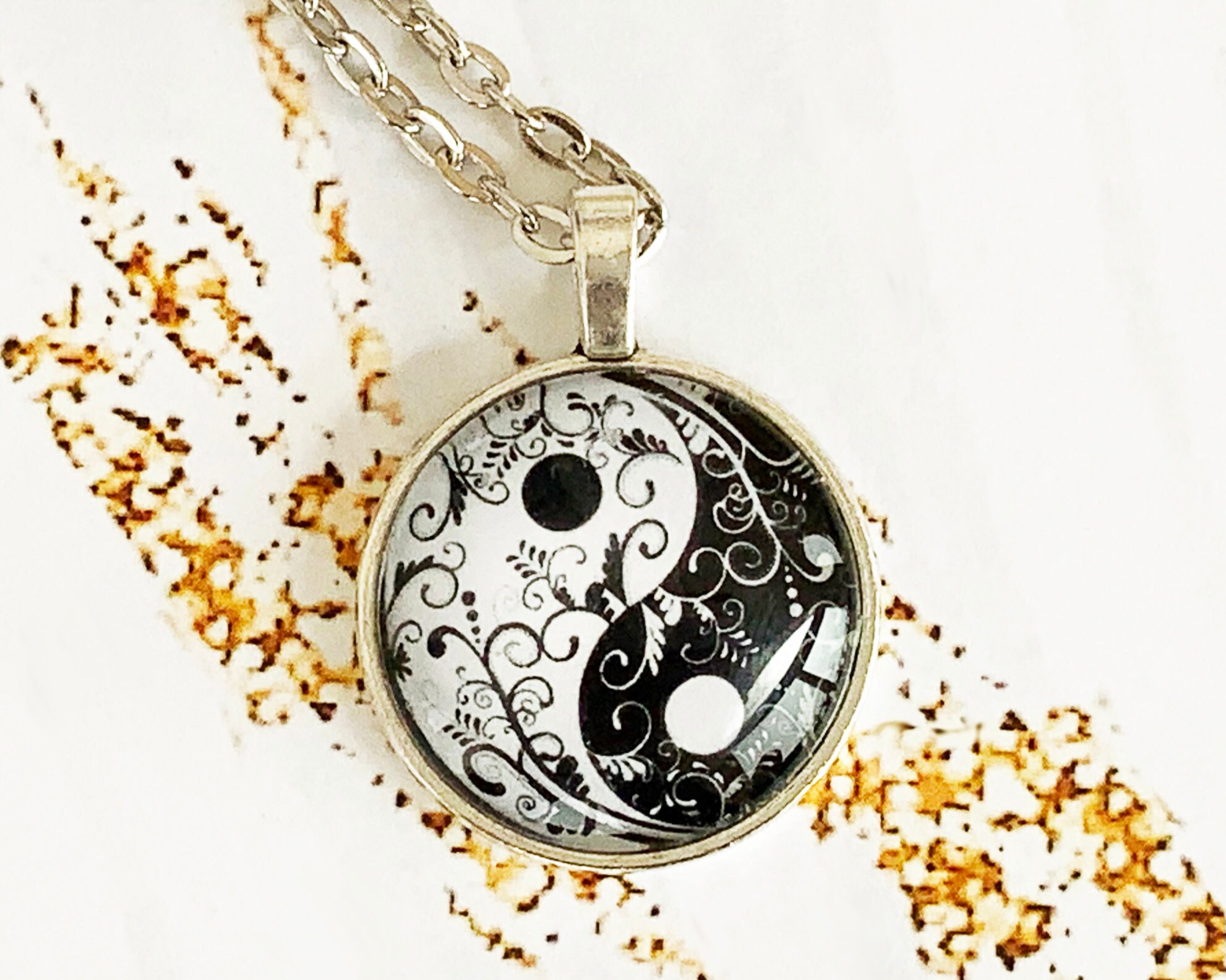 Yin Yang Necklace Yin Yang Chakra Medallion Tai Chi Gifts Etsy UK