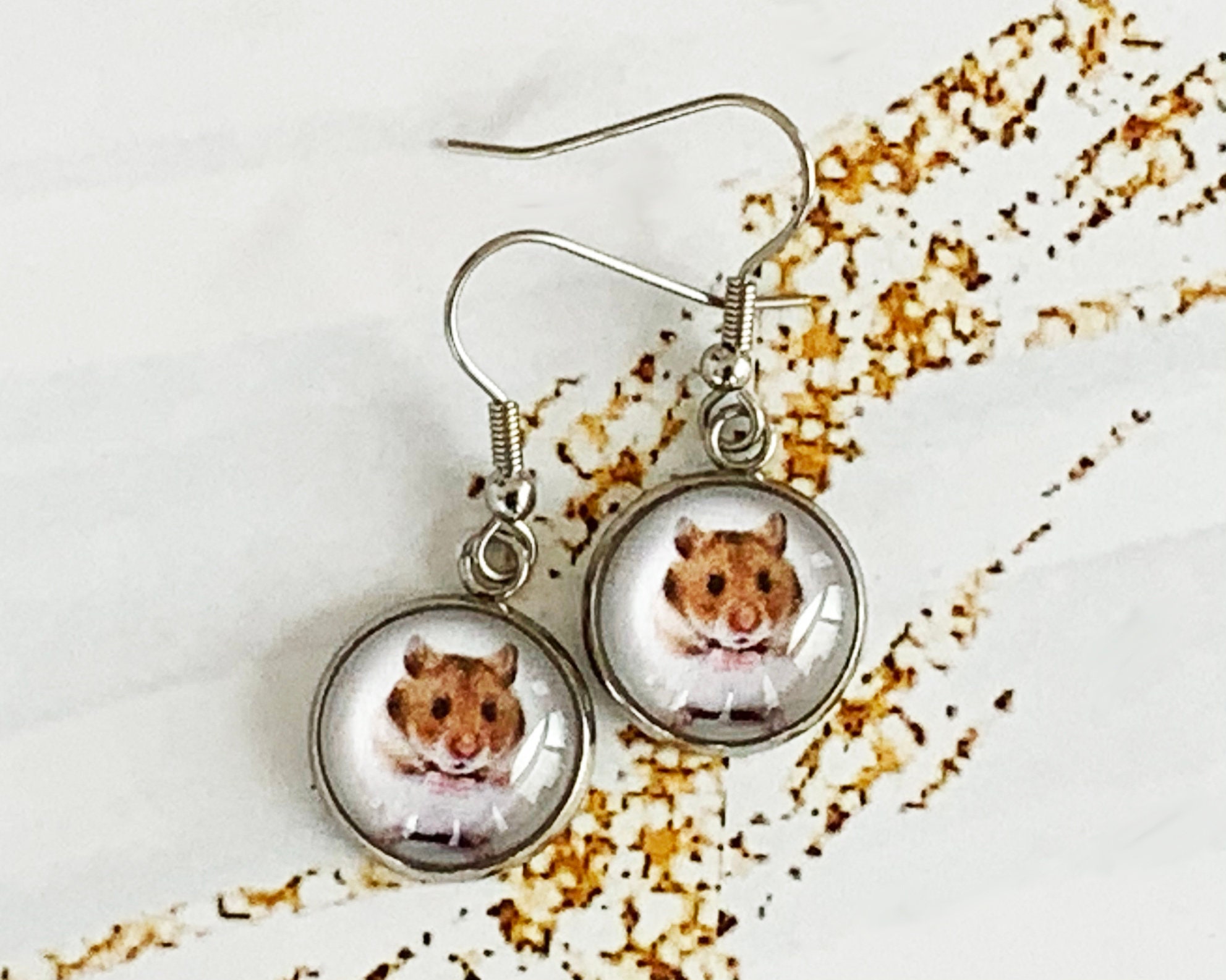 hamster earrings