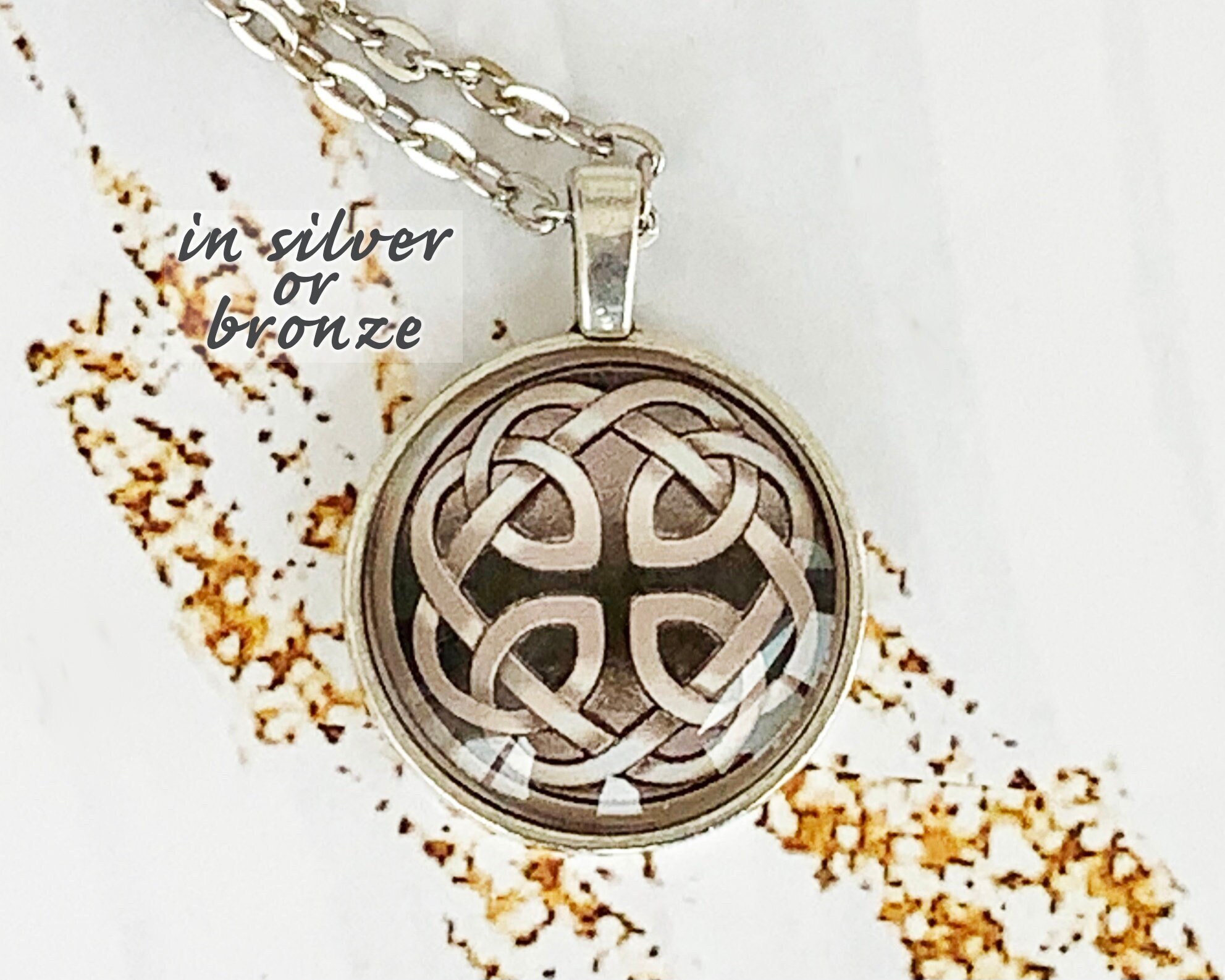 Celtic father daughter knot necklace Celtic knot jewelry Etsy