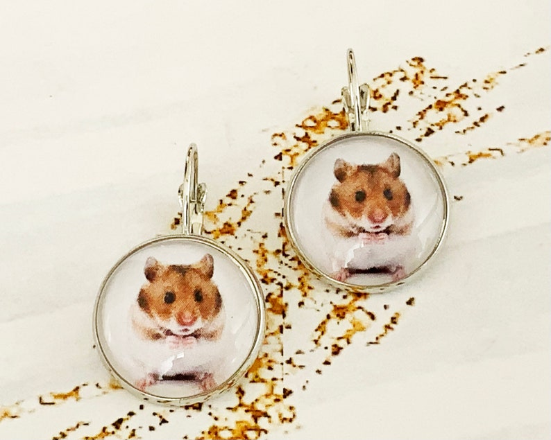 hamster earrings
