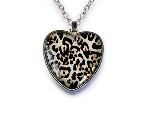 Cheetah print necklace on sale