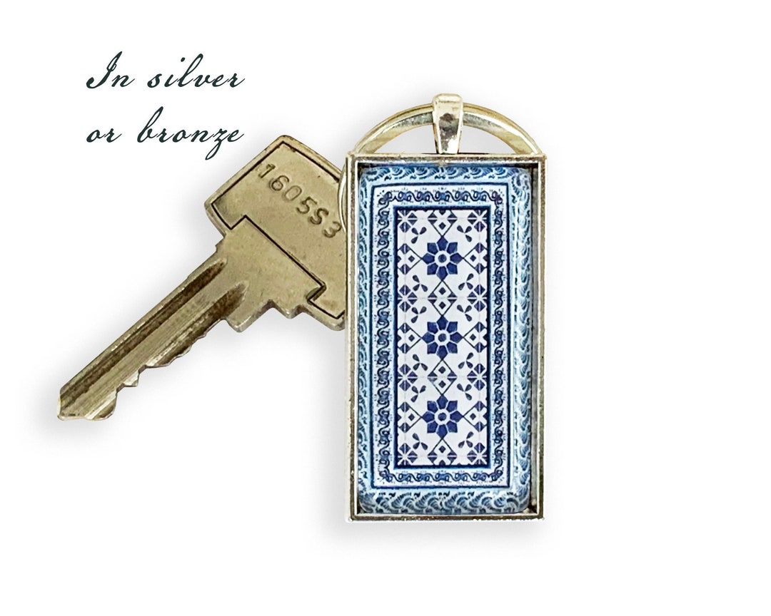 Portuguese Tile Keychain Portugal Keychain Portugal Tile Etsy