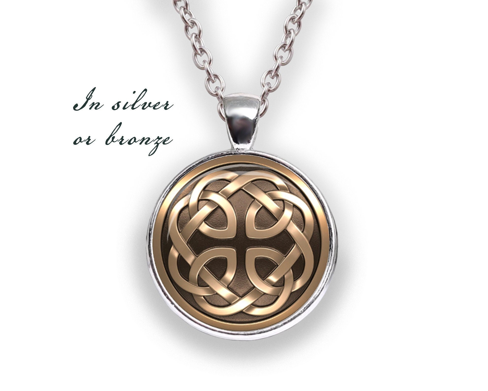 Mens Celtic Necklace Jewellery, Round Celtic Pendant For Men, Silver –  SilverfireUK