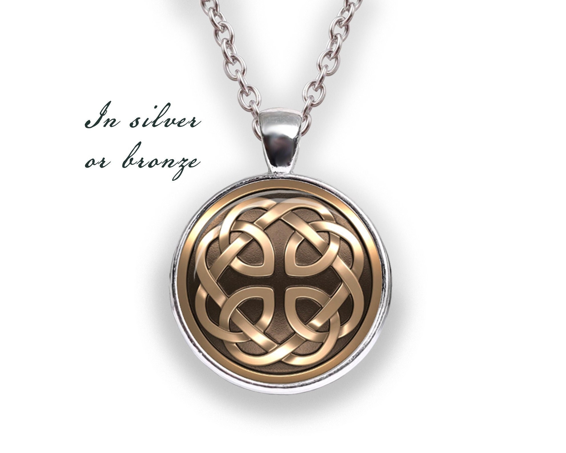 Father daughter celtic knot necklace deals