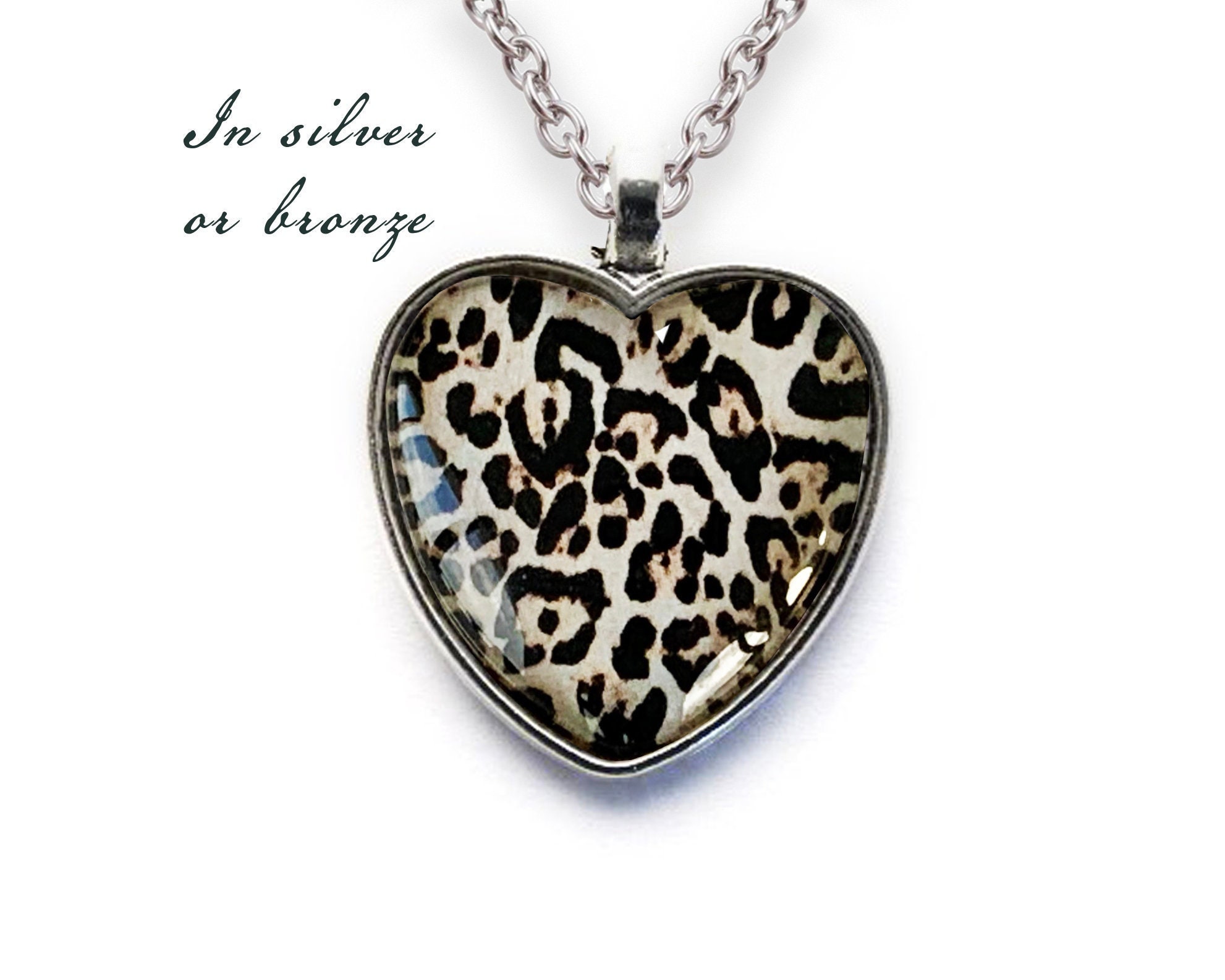 Leopard Print Necklace - Etsy Leopard Print Necklace - Etsy