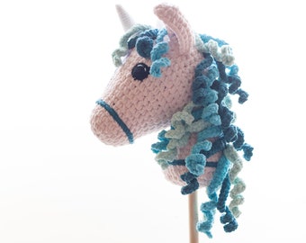 Unicorn Hobby Horse Crochet Pattern (PDF Instant Download)