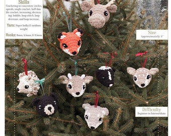 Woodland Ornament Collection Crochet Pattern (PDF Download)