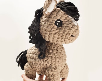 Chubby Horse Crochet Pattern (PDF Instant Download)