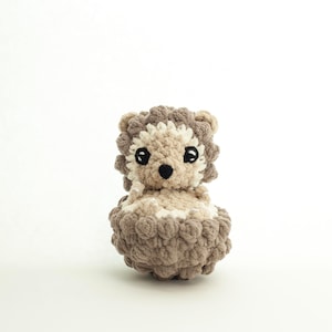 Patrón de ganchillo Milo Hedgehog (descarga instantánea en PDF)