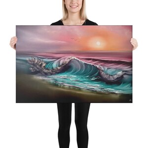 Canvas Print - Deathly Shallows Seascape by PaintWithJosh