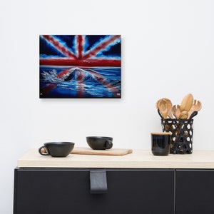 Canvas Print Union Jack British Flag Seascape by PaintWithJosh image 5