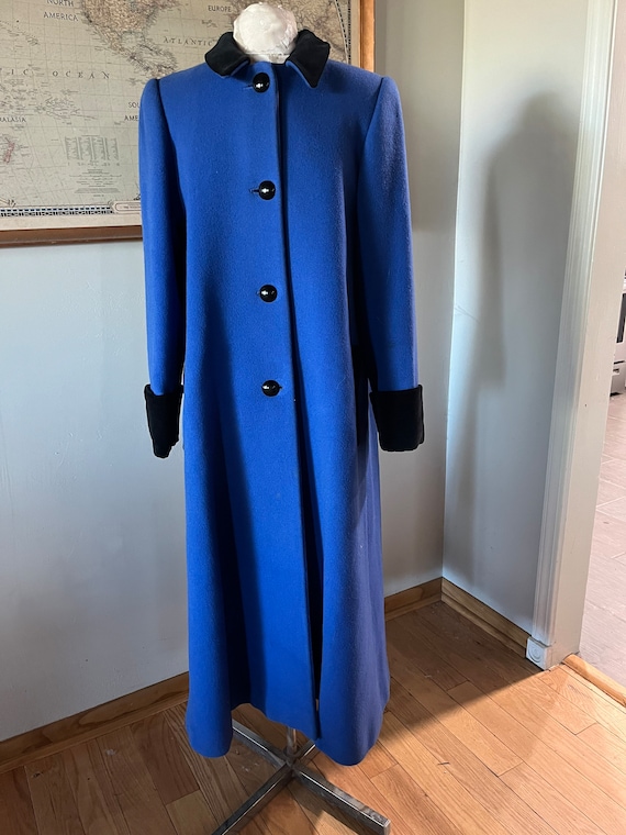 royal blue swing coat