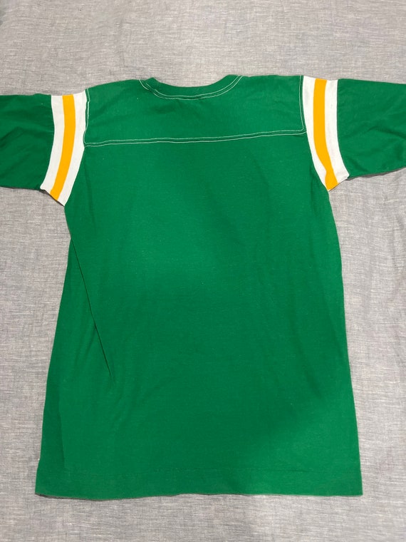 True vintage single stitch 1980s softball raglan … - image 7