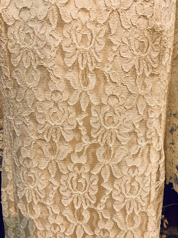 Vintage mod white lace dress - image 5