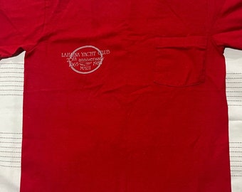 Vintage Lahaina Yacht Club pocket T-shirt c1985 small