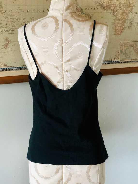 Vintage 100% silk black camisole from The Broadwa… - image 2