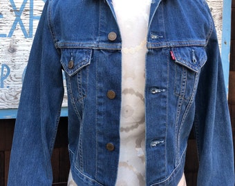 Levi's 70590 04 Ladies Vintage Dark Blue Denim Trucker