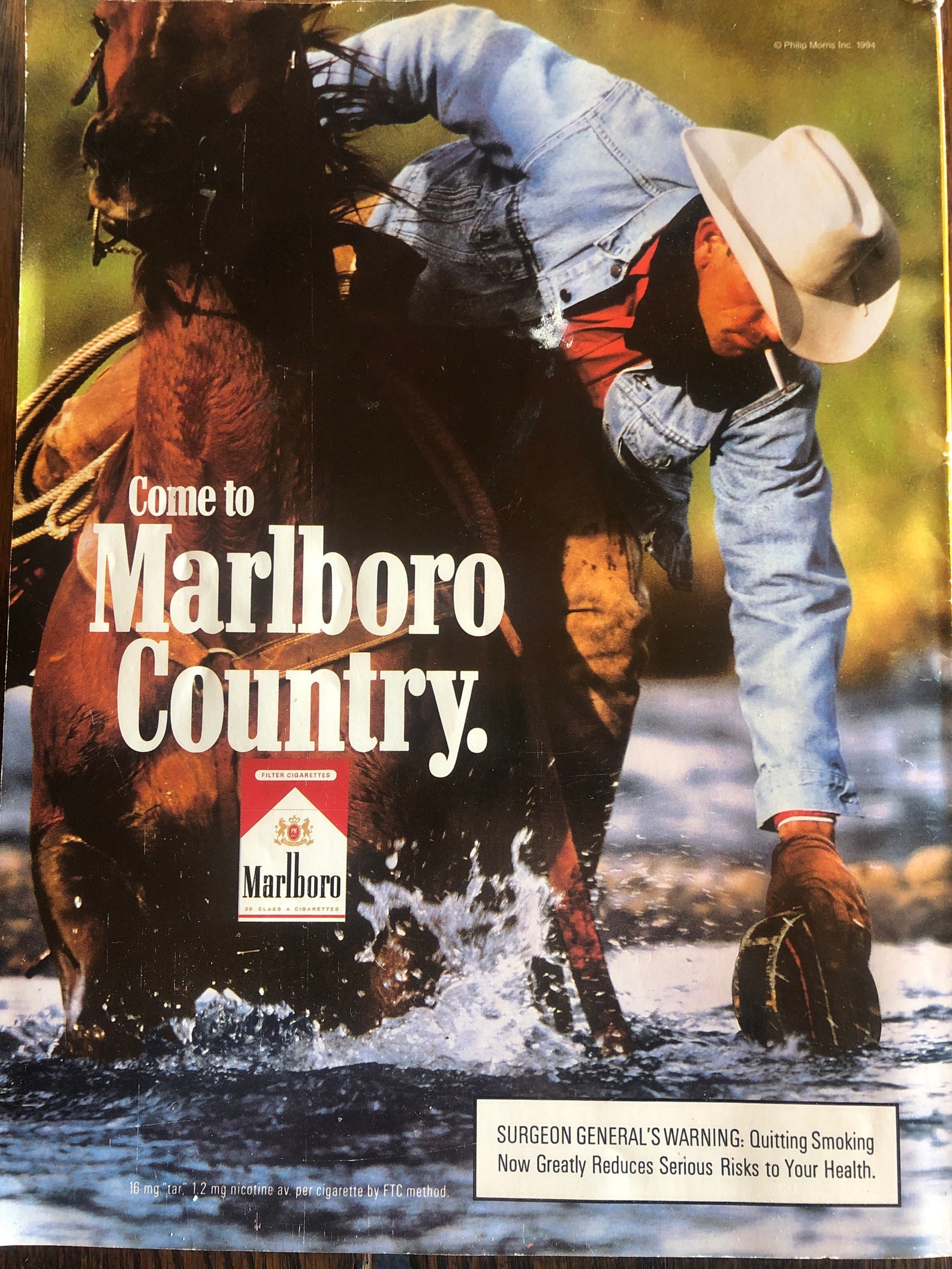 Vintage Marlboro County Ad 1994 | Etsy