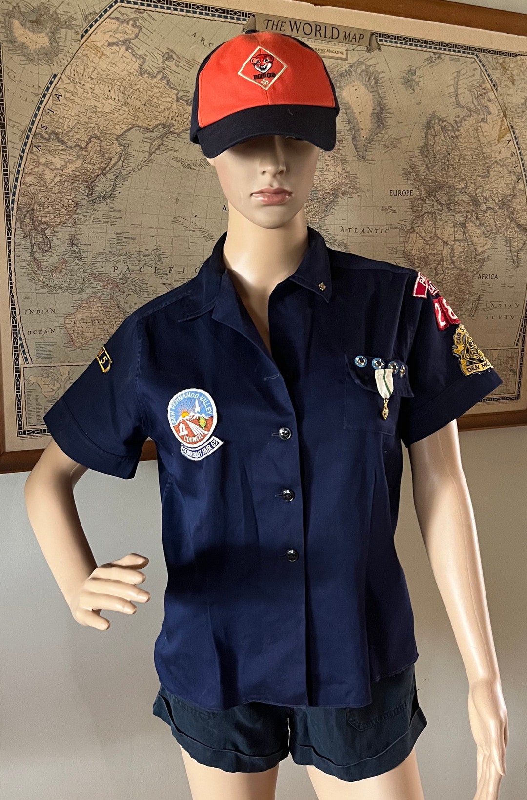 Vintage Cub Scout Den Mother Uniform Blouse C1963 Etsy