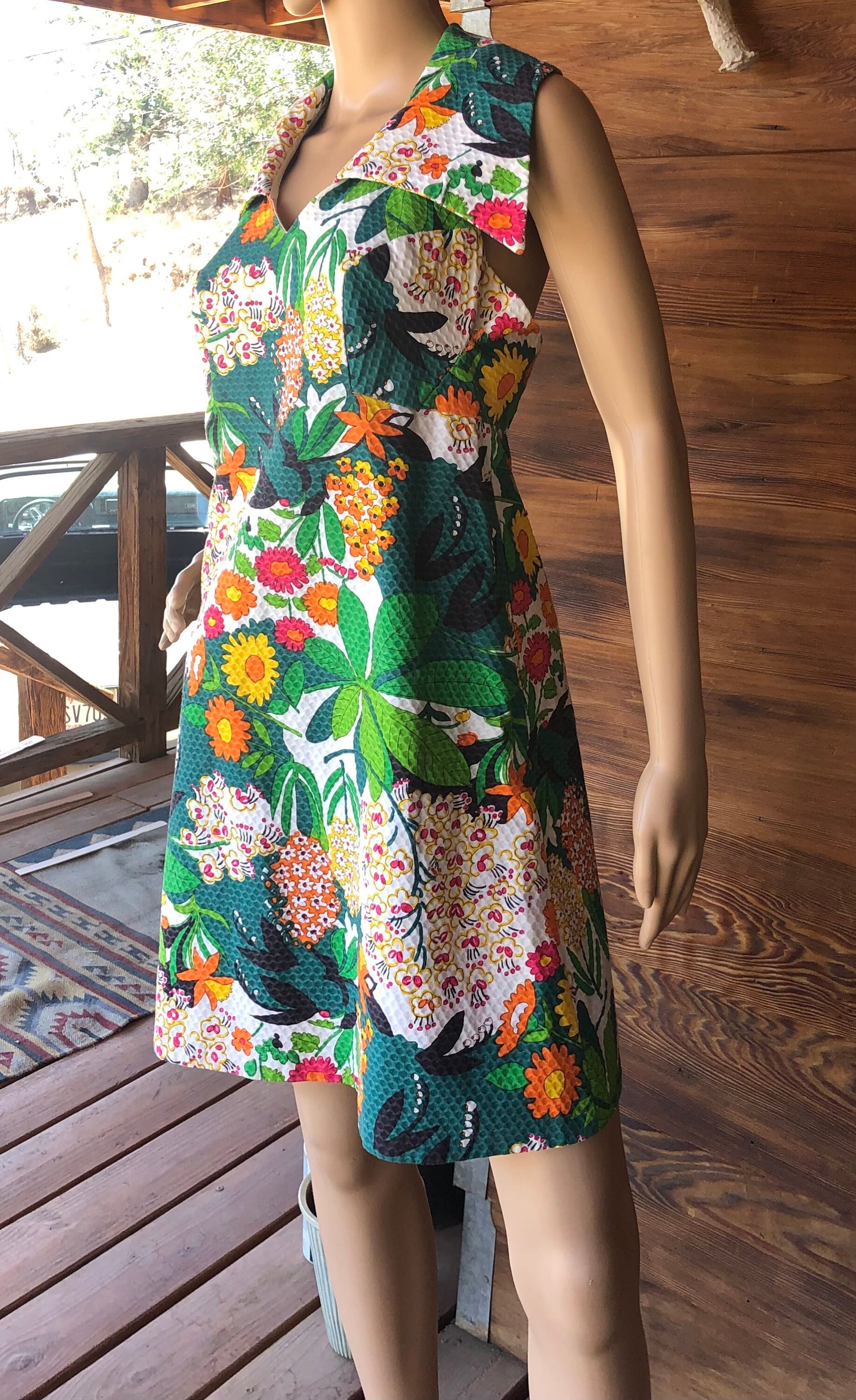 Vintage it s Apropos Halter Dress 1960 s Etsy