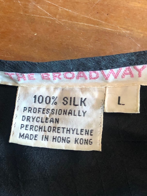 Vintage 100% silk black camisole from The Broadwa… - image 6