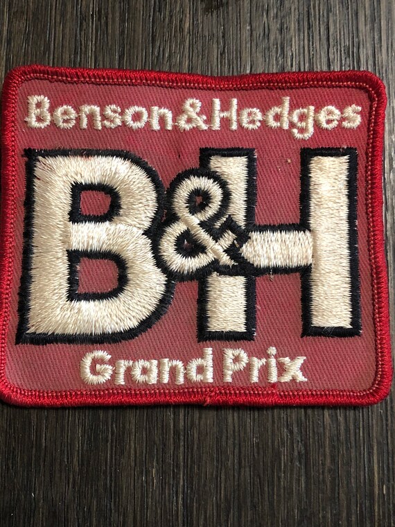 Benson & Hedges Red Grand Prix 1970s Vintage Embroide… Gem