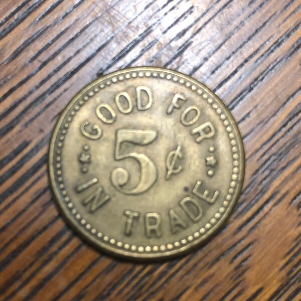 5 Cents Trade Token Etsy
