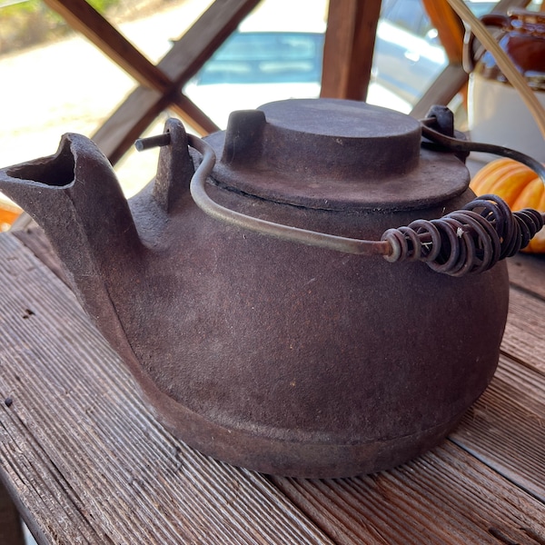 Cast Iron Kettle Etsy