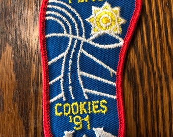 Vintage Girl Scout cookies 1991 patch