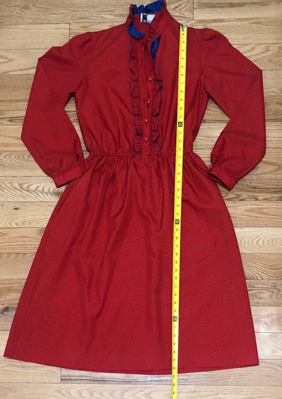 Vintage Lanz Originals red polka dot dress - image 6