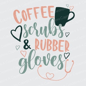 コーヒースクラブとゴム手袋 SVG