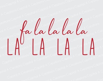 Fa La La Christmas SVG