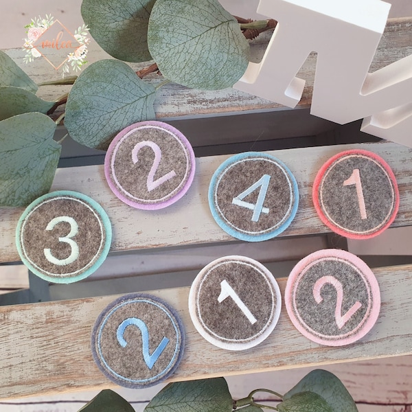 Button numbers for birthday crowns