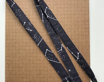 Star gazer - fabric lanyard