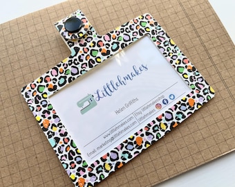 Lanyard ID Cardholder, Work accessory - faux leather