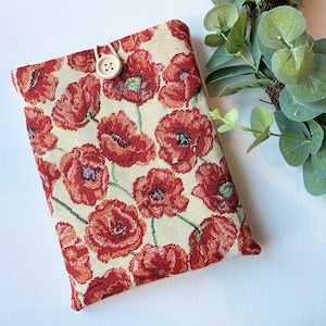 Custodia per Kindle Tapestry Poppy Fabric Book