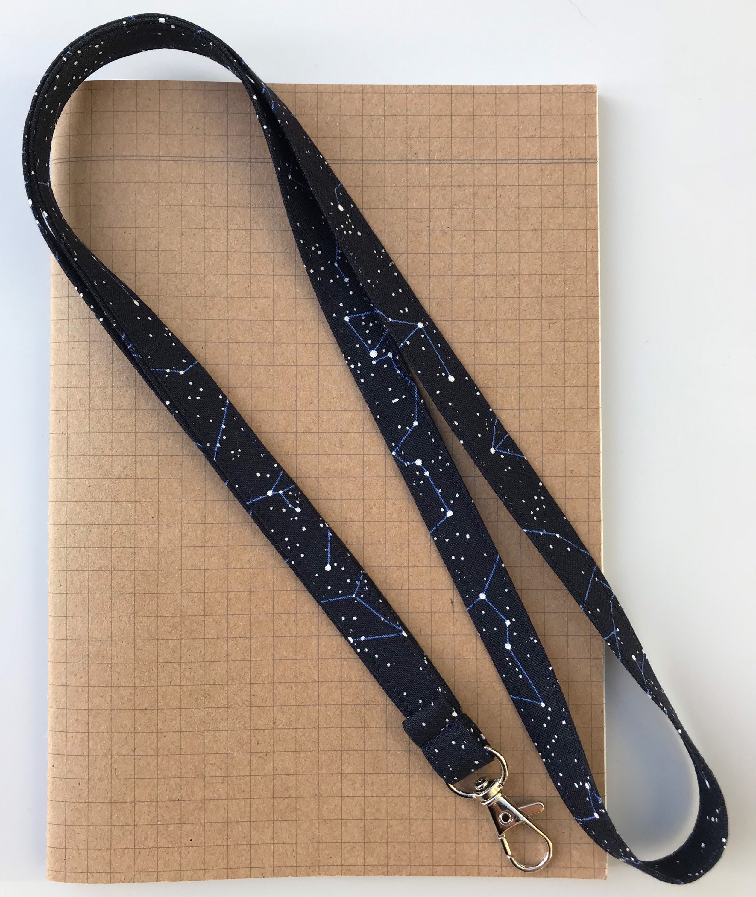 Wrapables Lanyard Keychain and ID Badge Holder Galaxy Blue