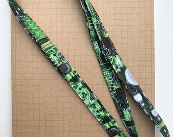 Computer circuit board fabric lanyard