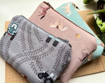 Coin purse/ card pouch - Lewis & Irene Celtic and Countryside fabric