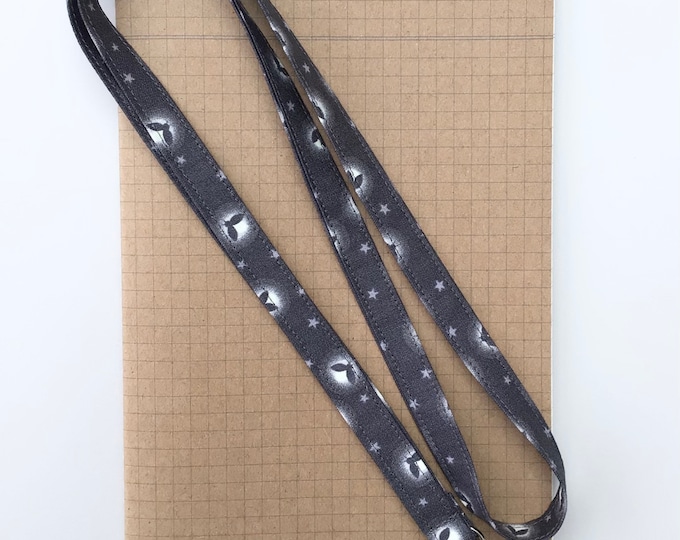 Firefly skinny fabric lanyard