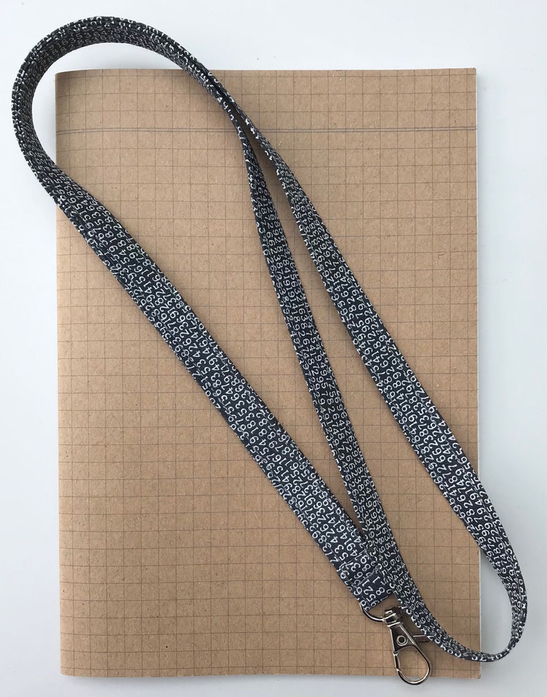 Maths/ algebra/ data analyst/ STEM/ engineering fabric lanyard image 1