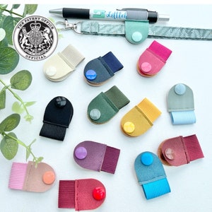 Pop on pen holder, Lanyard Pen Pal -  Faux Suede