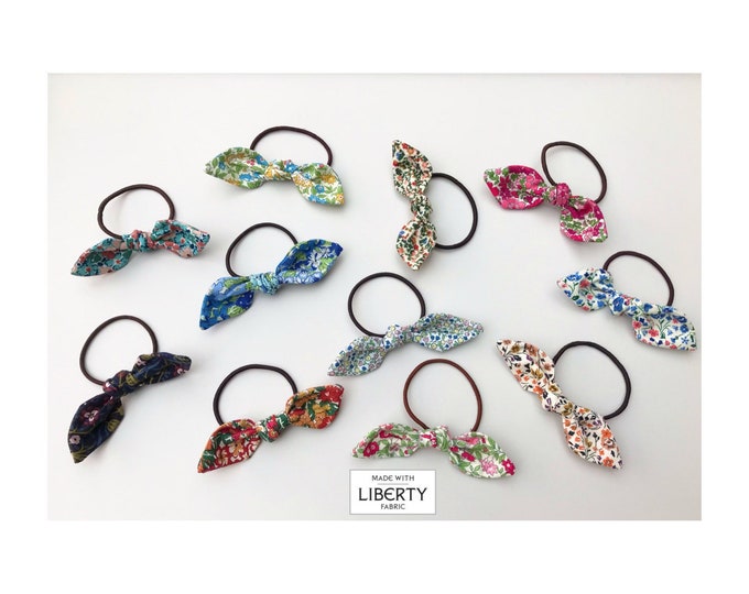Little bow knot hair tie - Liberty fabrics
