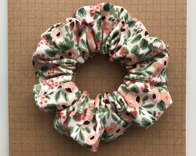 Fabric scrunchie - Rifle Rose fabric