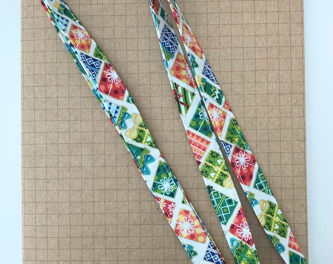 Birthday Christmas present fabric lanyard